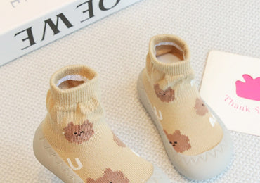 Baby Socks Shoes Infant Cute Cartoon Kids Soft Rubber Sole Booties Toddler Girls First Walker