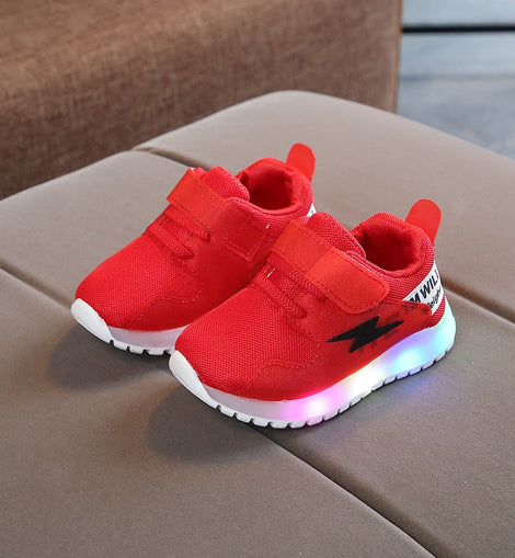 Children LED Sneakers Glowing kids Baby Girls Toddler Shoes with Light Up Luminous Sneakers