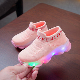 Kids Running Sneakers With Light Up Sole