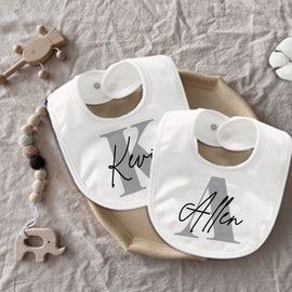 Personalized Baby Bib Bibs Custom Initial with Name