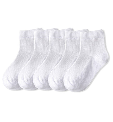 5 Pairs/Lot Children Socks  Fashion Cotton Solid Wild Soft Cozy Breathable