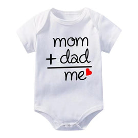 Bodysuit for Newborn Infant Jumpsuit Boys Girls Letter Print Short Sleeves Romper