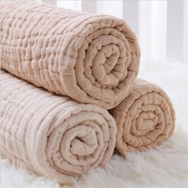 6 Layers Bamboo Cotton Baby Receiving Blanket Infant Kids  Blanket Sleeping Warm Quilt Bed Cover Baby Blanket