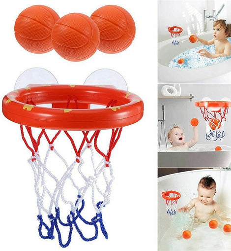 Baby Bath Water Toys Bathroom Bathtub Shooting Basketball Hoop