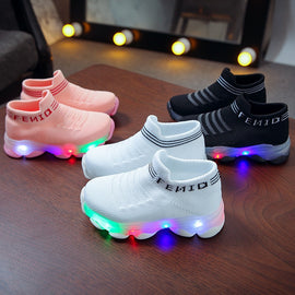 Kids Running Sneakers With Light Up Sole