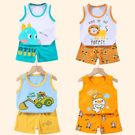 2PCS Children Clothing Vest Suit Children's Sets Summer